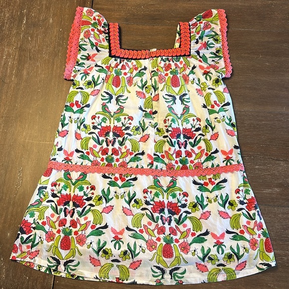 Roller Rabbit Multicolored Ruffle Sleeve Dress - Picture 2 of 7